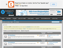 Tablet Screenshot of forum.belgiumdigital.com